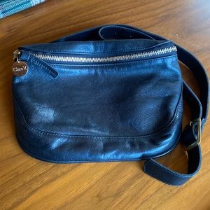 Clare V Black Leather Fanny Pack